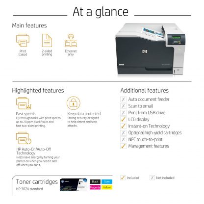 Barvni laserski tiskalnik HP Color LaserJet Pro CP5225dn - Image 2