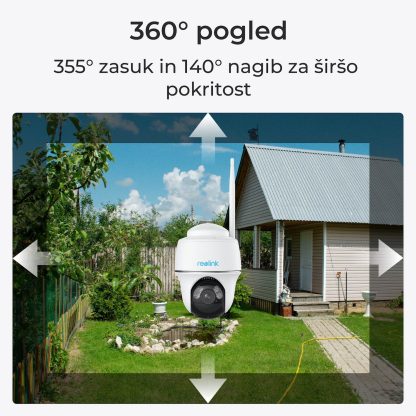 REOLINK IP KAMERA ARGUS SERIJA B430 5MP, Zunanja, Baterijska, Pan&Tilt, Barvni nočni vid - Image 4