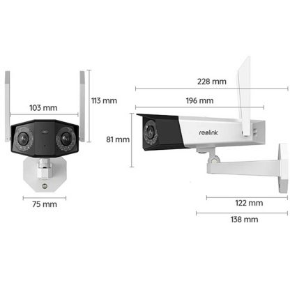 Reolink IP Kamera  DUO serija W730 4K, Zunanja, dvojna leča Panorama 180 stopinj - Image 3