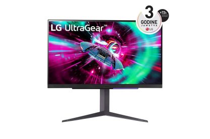 Monitor LG 27" 27GR93U-B UltraGear, IPS, 3840x2160, 2x HDMI, DP, USB, 144Hz