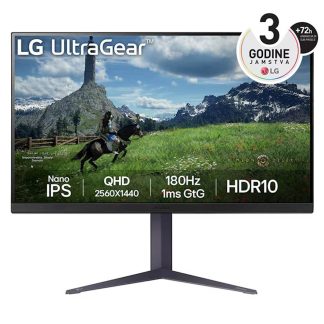 Monitor LG 31,5 32GS85Q-B UltraGear, IPS, 2560x1440, 2x HDMI, DP, USB, 180Hz