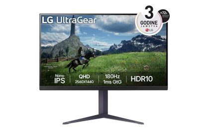 Monitor LG 31,5 32GS85Q-B UltraGear, IPS, 2560x1440, 2x HDMI, DP, USB, 180Hz